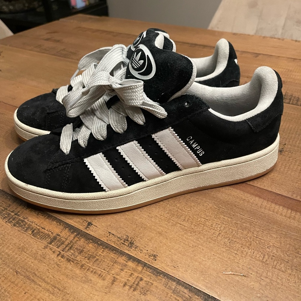 Adidas Campus Black and White Sneakers Men’s 10 Y2K